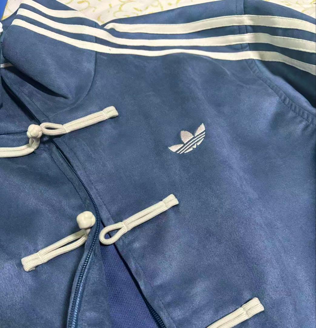 adidasアディダス 中国限定 蛇年トラックジャケット ネイビー XLサイズ”