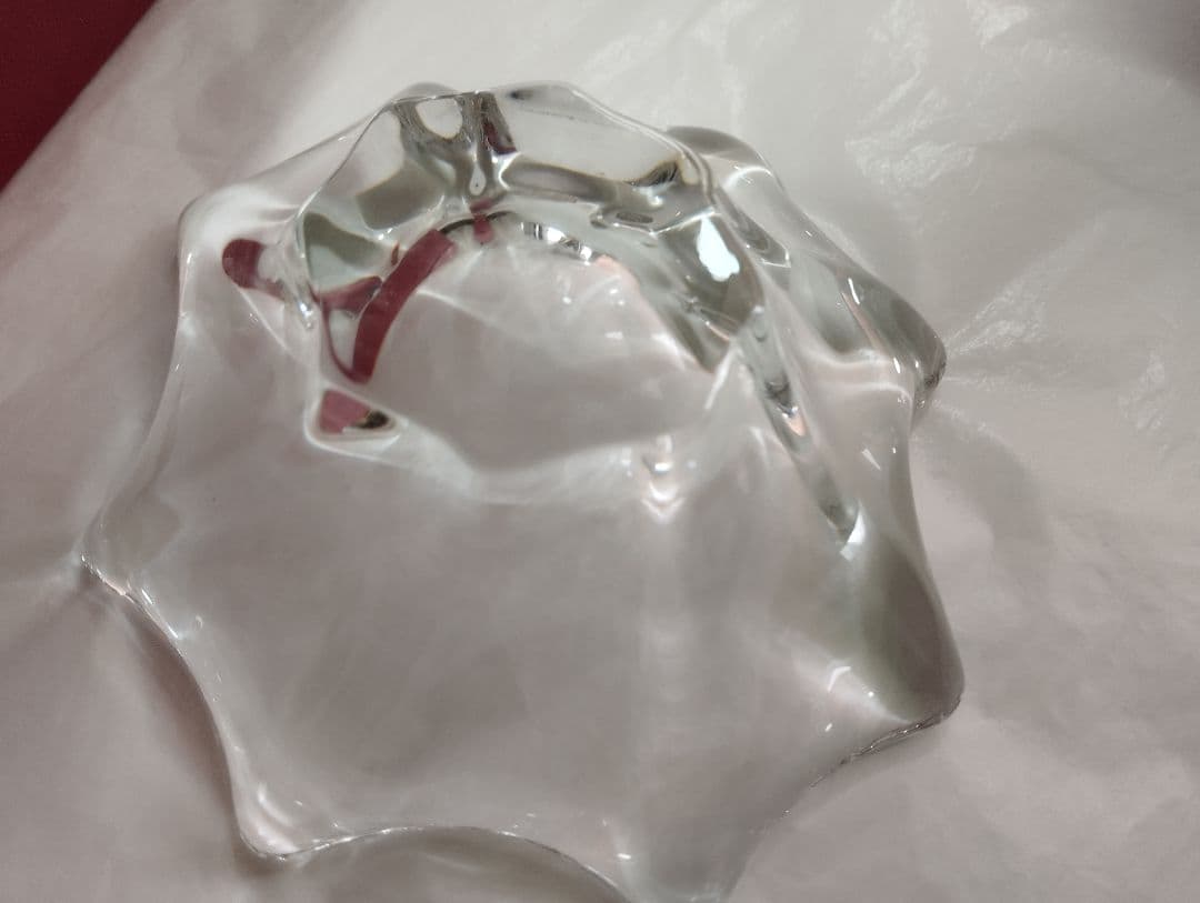 古い　Baccarat クリスタル　灰皿