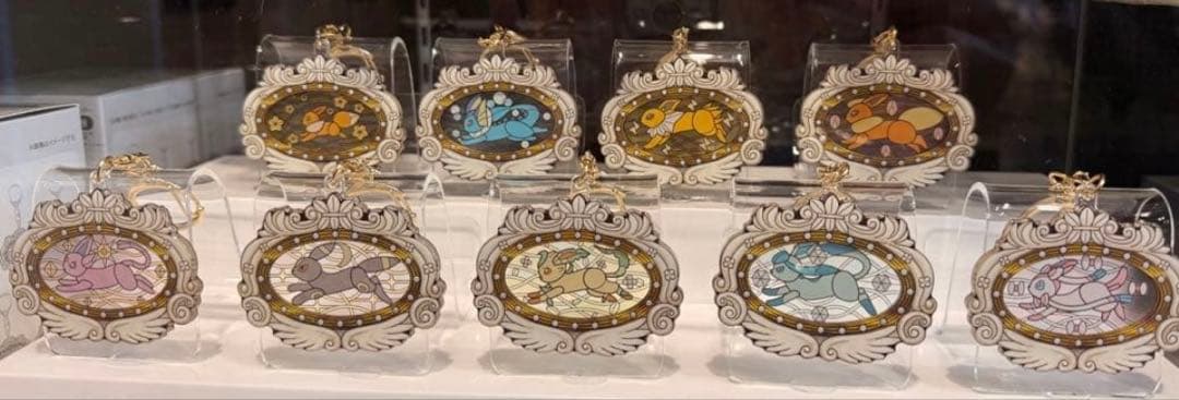 ポケパークカントー　限定　イーブイズ　アクリルキーホルダー　フルコンプセット