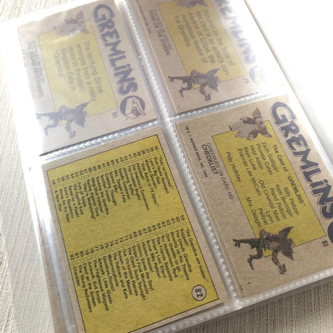 その他 GREMLINS MOVIE PHOTO CARDS Topps 1984