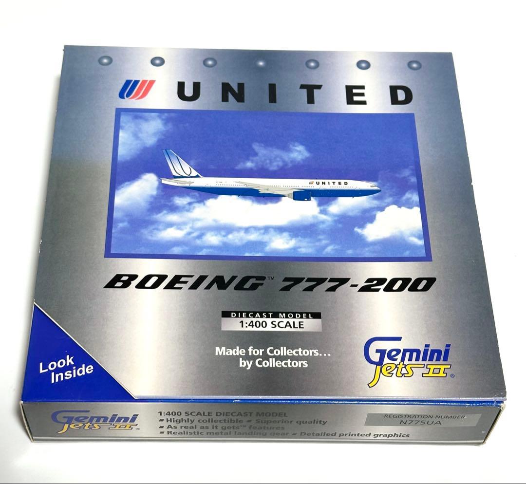 航空機・ヘリコプター Gemini 1/400 B777-200 United Airlines