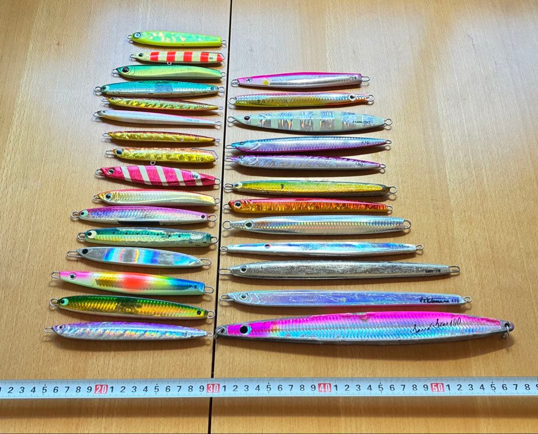 メタルジグ　ジグケース　28本セット　まとめ売り　青物、タチウオ 等