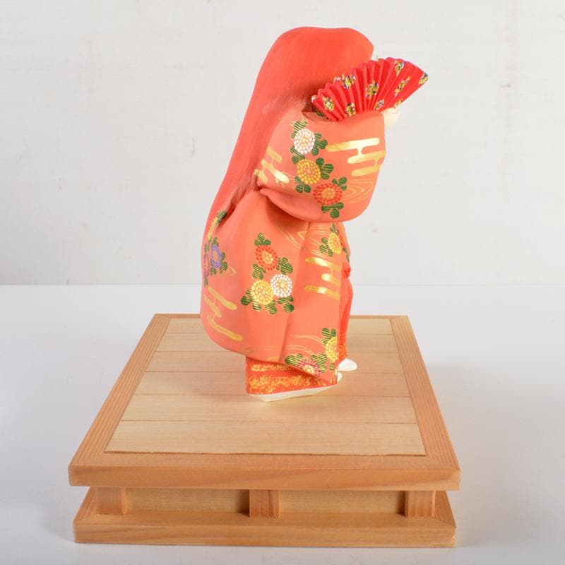 博多人形　日本工芸会正会員　白水英章作　「猩々」　台・立札付　C　R6662B