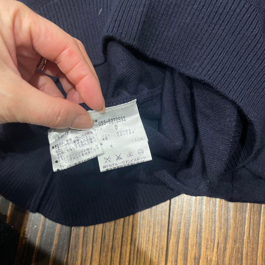 パーリーゲイツ　シンプルニット　サイズ０