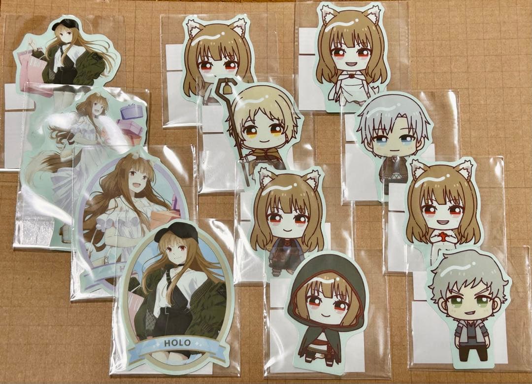 狼と香辛料 ドロードローくじ E賞 ホロ ダイカットステッカー 全12種