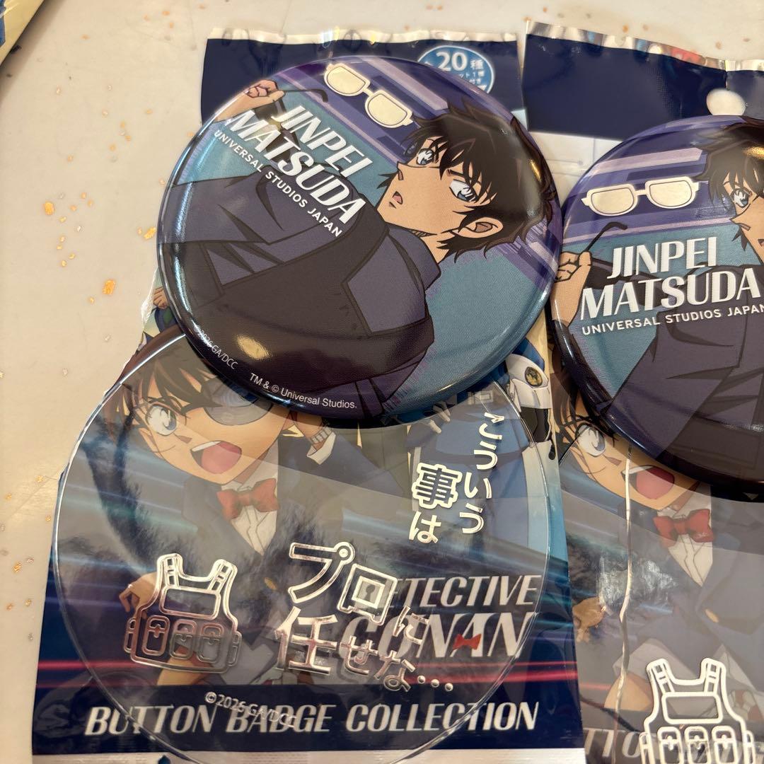 名探偵コナン USJ 松田陣平 缶バッジ