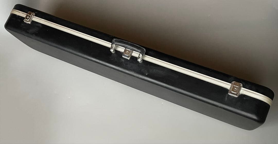 超個性派フレットレスギター　三味線ボディ×魚皮張り　ショートスケール　ケース付