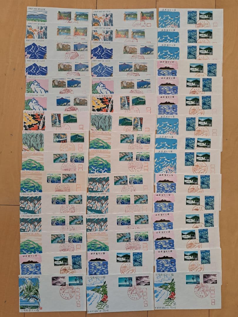 (マッサーはやし)　初日カバー　松屋木版　219通　日本