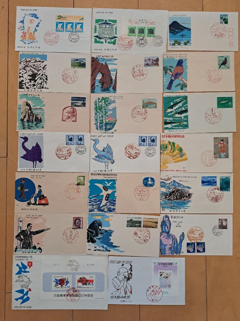 (マッサーはやし)　初日カバー　松屋木版　219通　日本