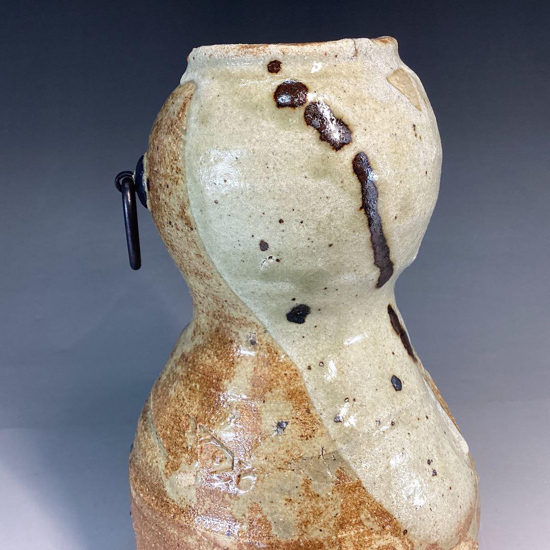 加藤芳右衛門　掛花入　美濃　伊賀　立礼席に　野点傘に　瓢　瓢箪から駒