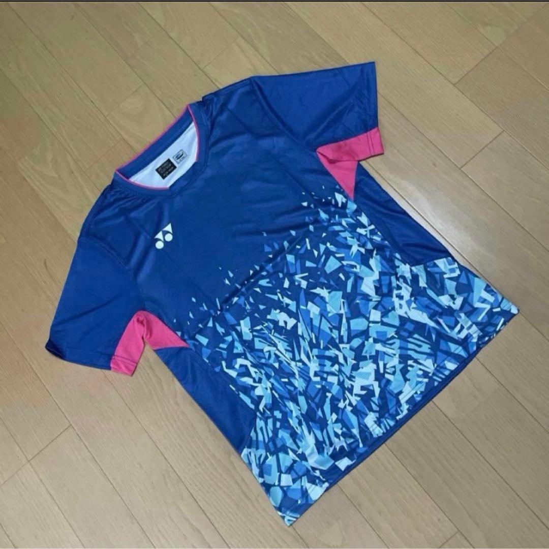 ヨネックスYONEX バドミントン日本代表モデルゲームウェア新品　XL ブルー