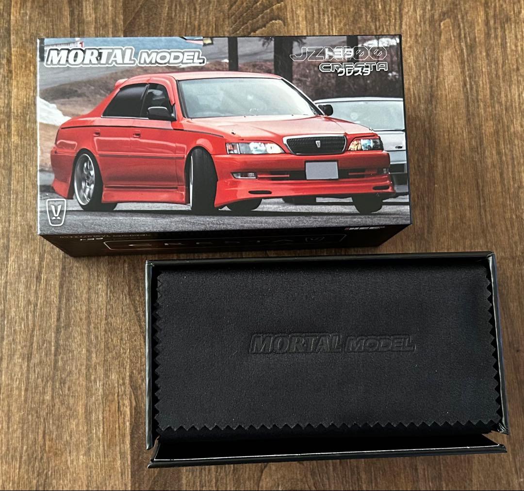 MORTAL 1/64 トヨタ クレスタ カスタム ドリ仕様 オレンジ