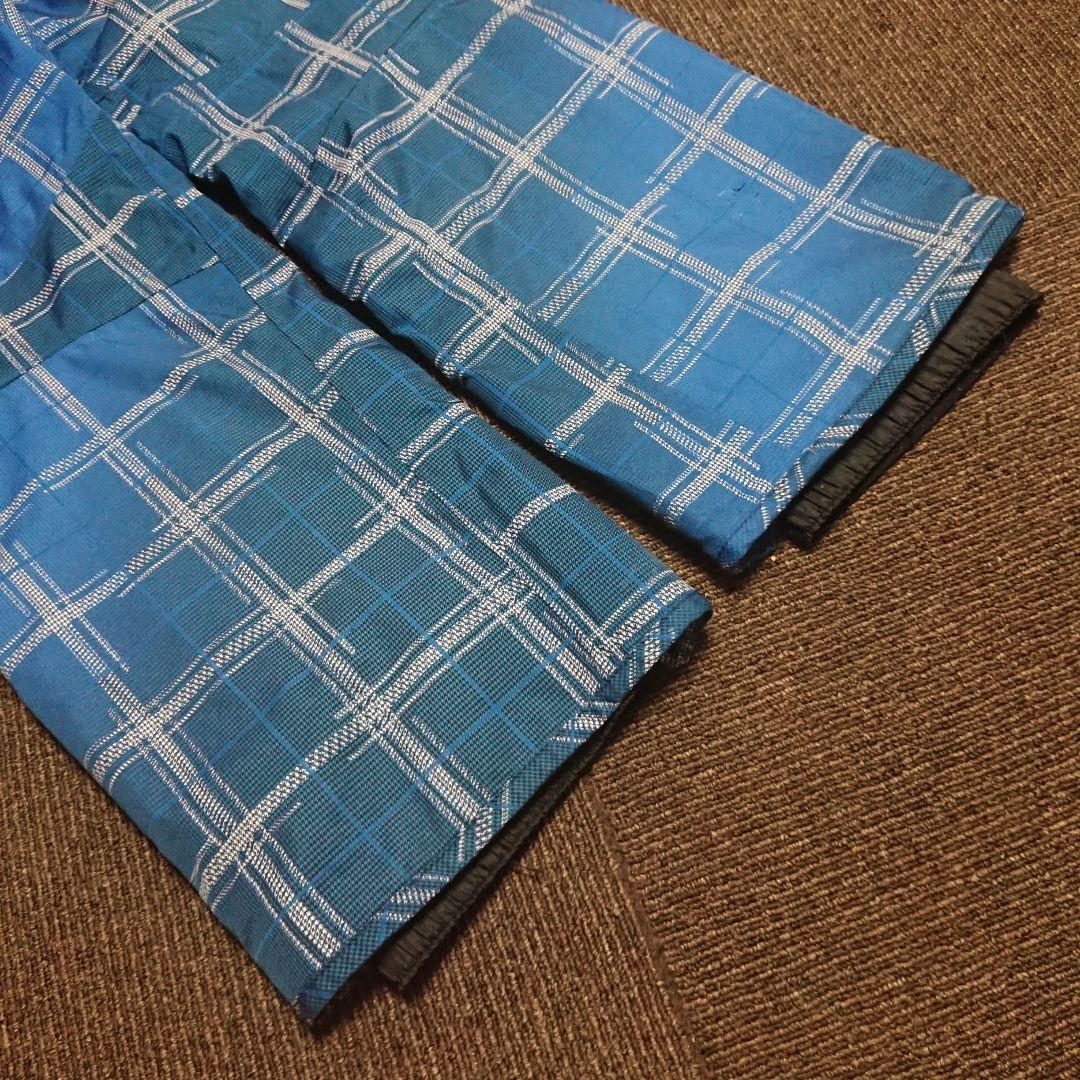 送料無料【Phenix】青チェック柄スキーパンツ S-72