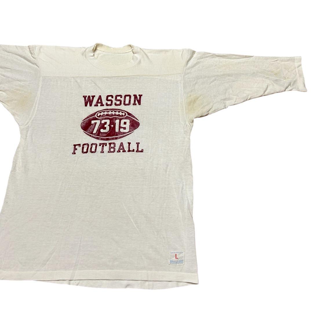 ビンテージ 70s USA製 チャンピオン　フットボール Tシャツ