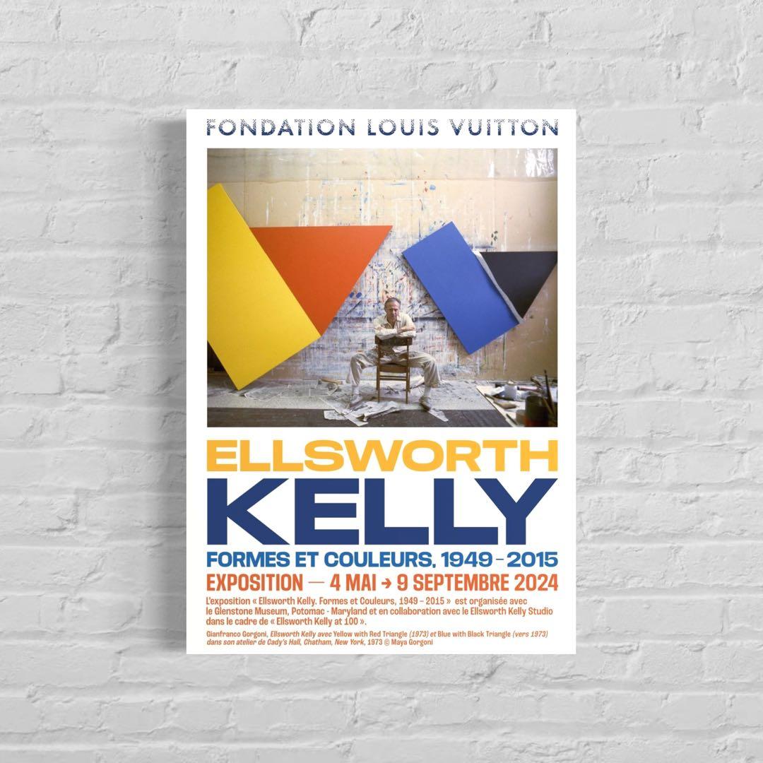 【日本未入荷】エルズワース・ケリー　エキシビジョンポスター　KELLY、ヴィトン