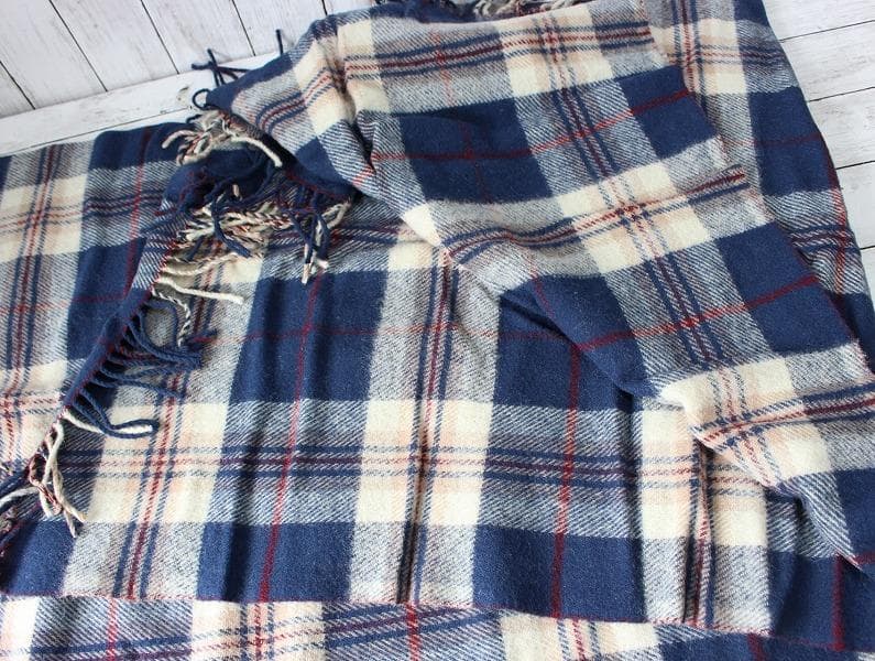 ペンドルトン ブランケット ホルダー付き ネイビー×ホワイト