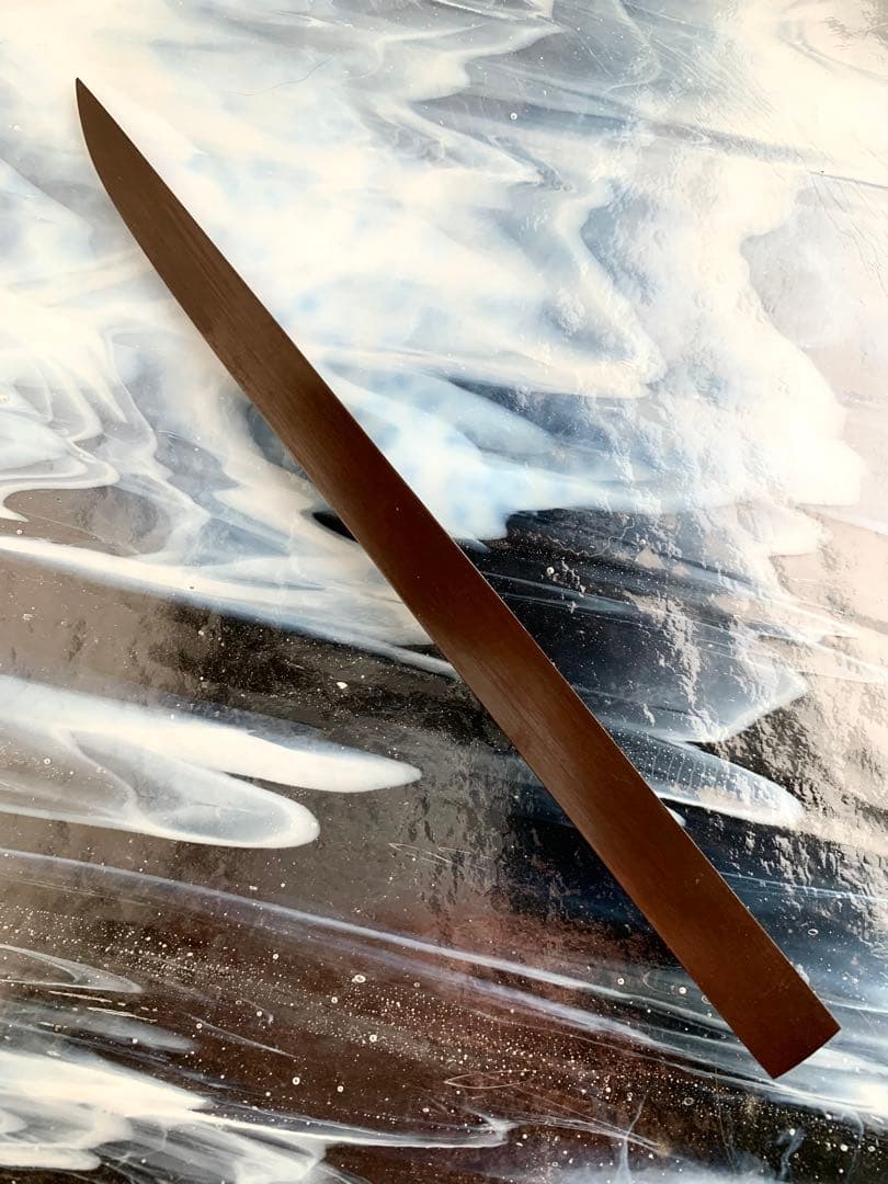 小柄小刀　秋草図小柄　古美濃（15cm以下の合法サイズ）