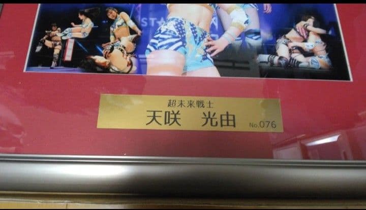 天咲光由　デビュー記念フォトフレーム　直筆サイン入り　スターダム　プロレス