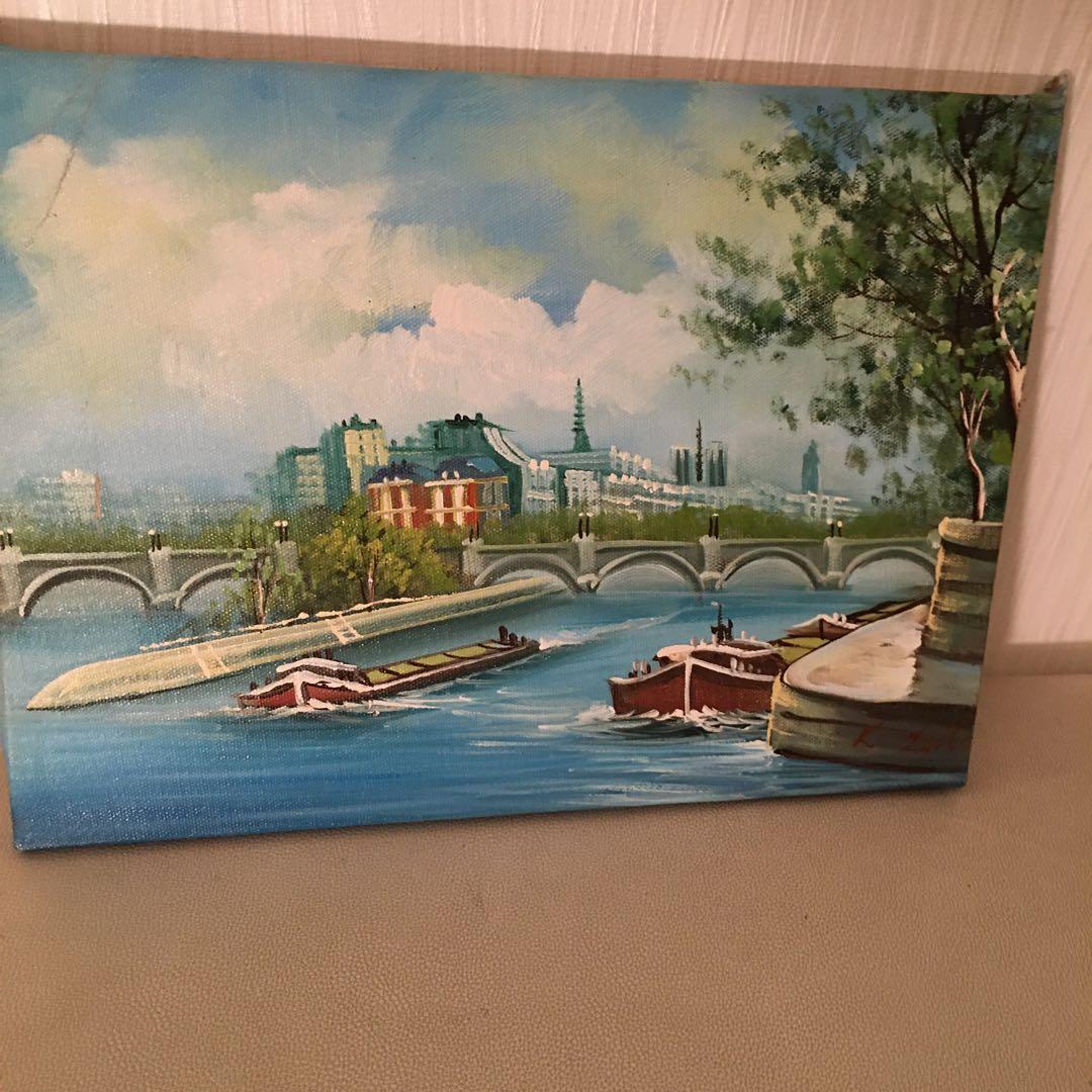 油絵手描き作品4号作品