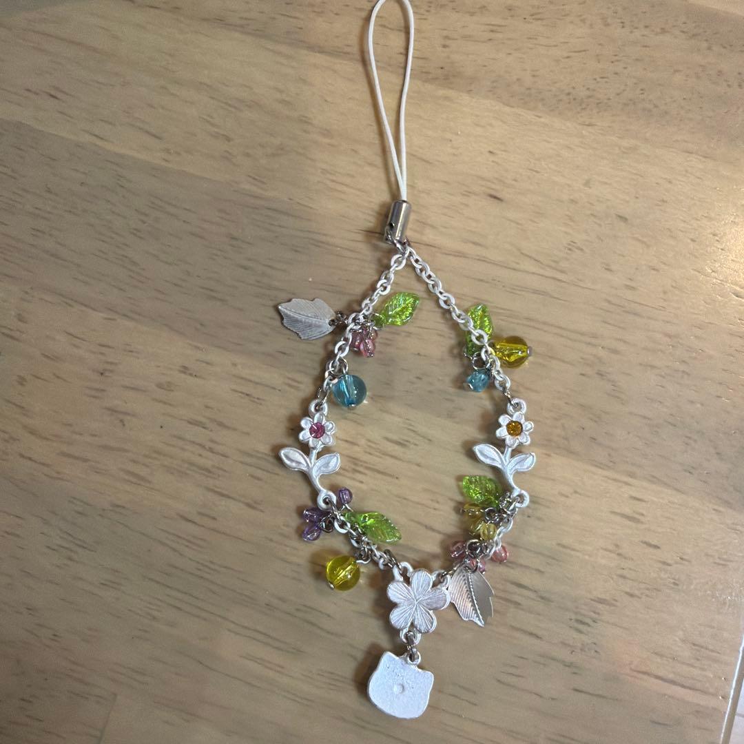 サンリオ　ハローキティ メタル　ストラップ　平成レトロ　激レア