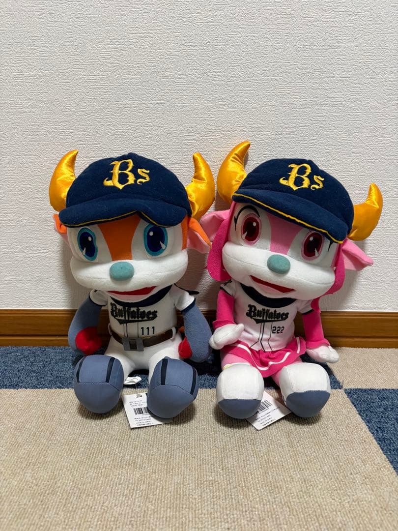 オリックスバファローズ ぬいぐるみ ポンタ ブルベル 4体セット オリ姫 ぬい活