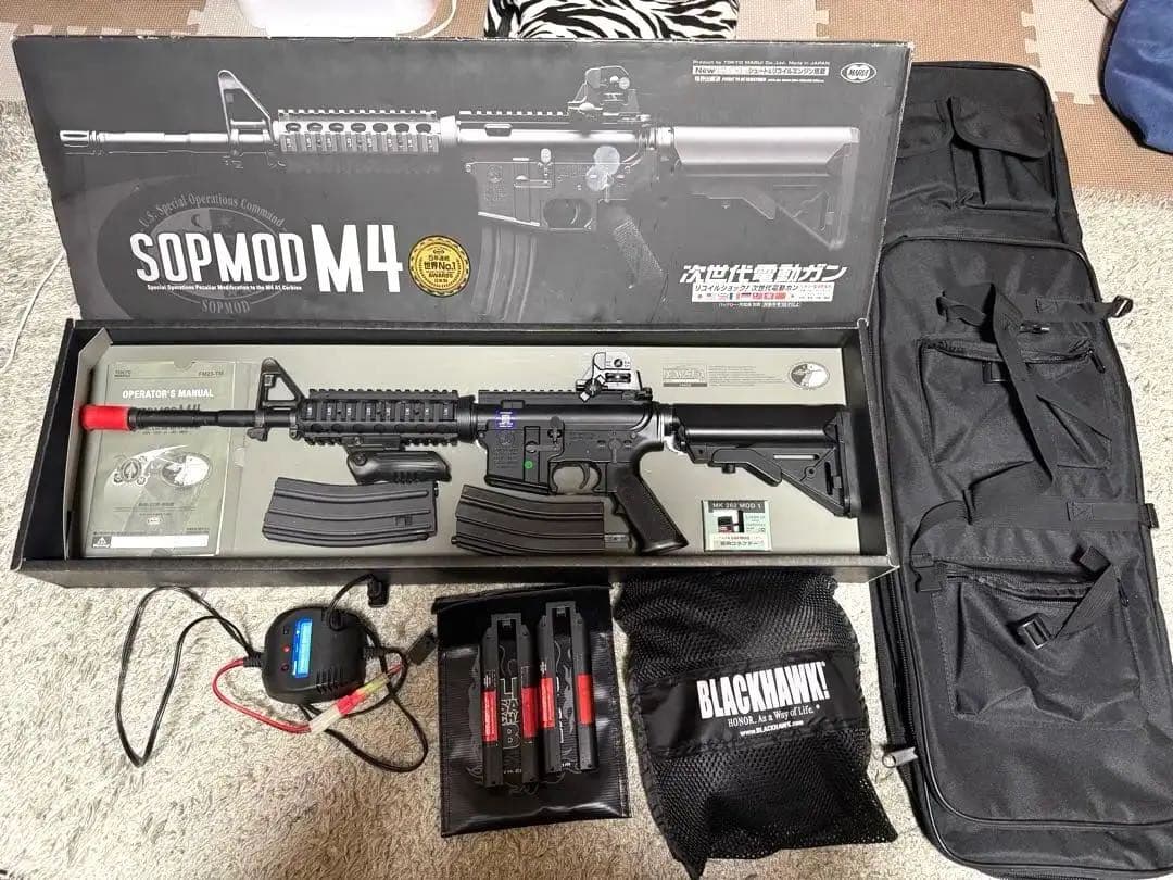 マスオ様 東京マルイ 次世代電動ガン リポ化 SOPMOD M4 動作確認済
