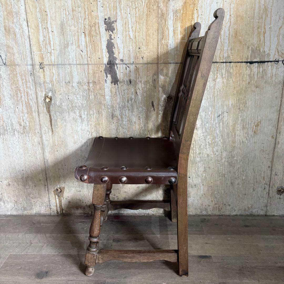 NAVARRO ARGUDO スペイン　ヴィンテージ　レザーシートチェア　②