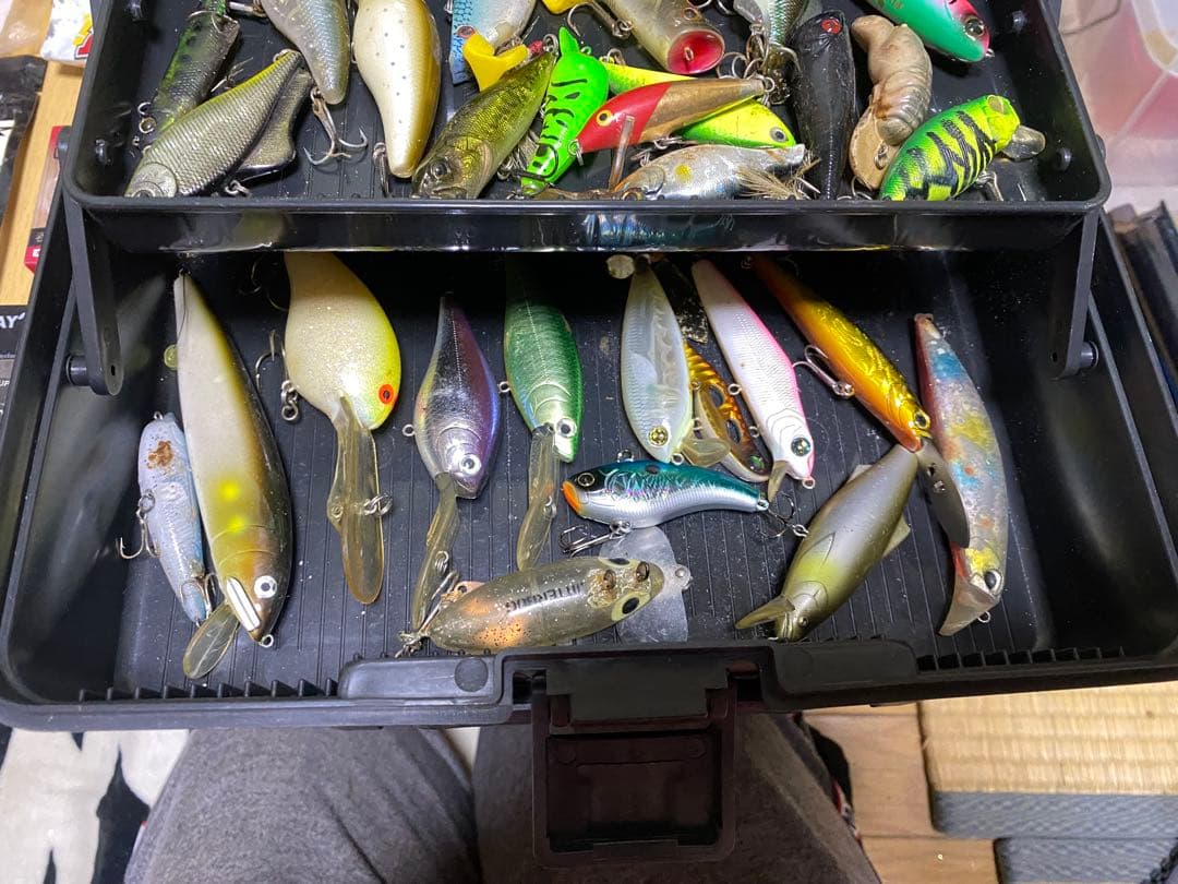 ★BASS引退セット！ルア一50個他多数　BOX毎　意外なおまけ有り
