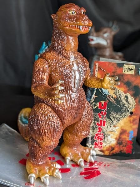 逆襲ゴジラ（Ｍ１号）＆アンギラス（ブルマァク）ソフビフィギュア２体セット