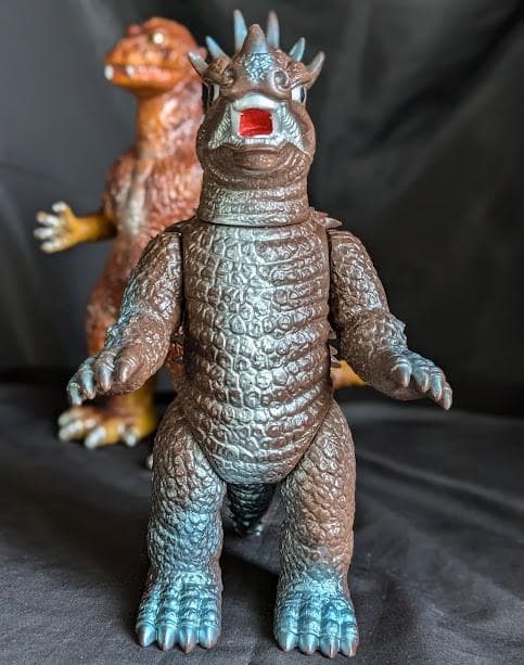 逆襲ゴジラ（Ｍ１号）＆アンギラス（ブルマァク）ソフビフィギュア２体セット