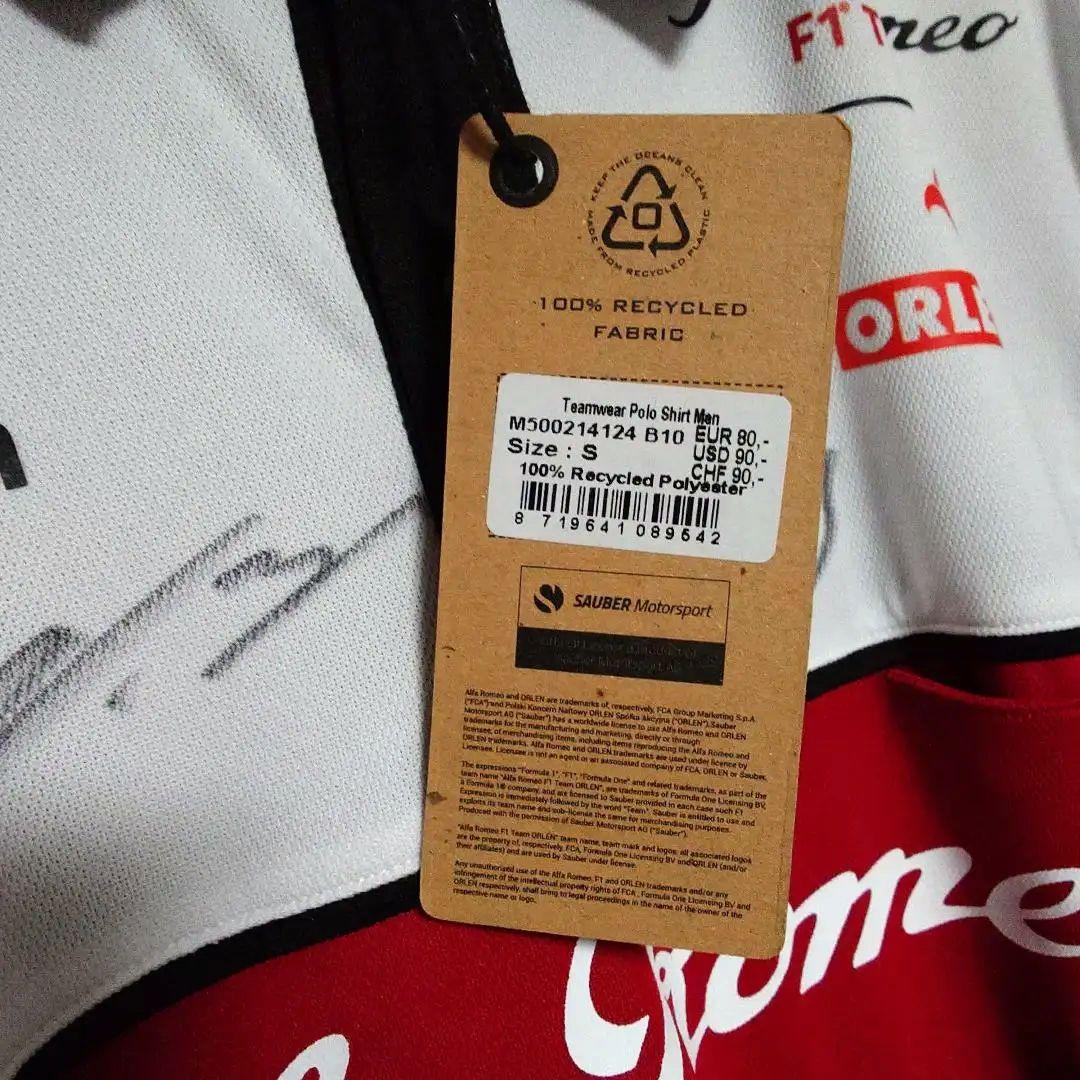 【希少】F1 Alfa Romeo 周冠宇 サイン入りポロシャツ