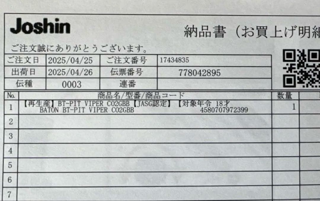 バトン BT-PIT VIPER CO2ガスガン JASG適合品