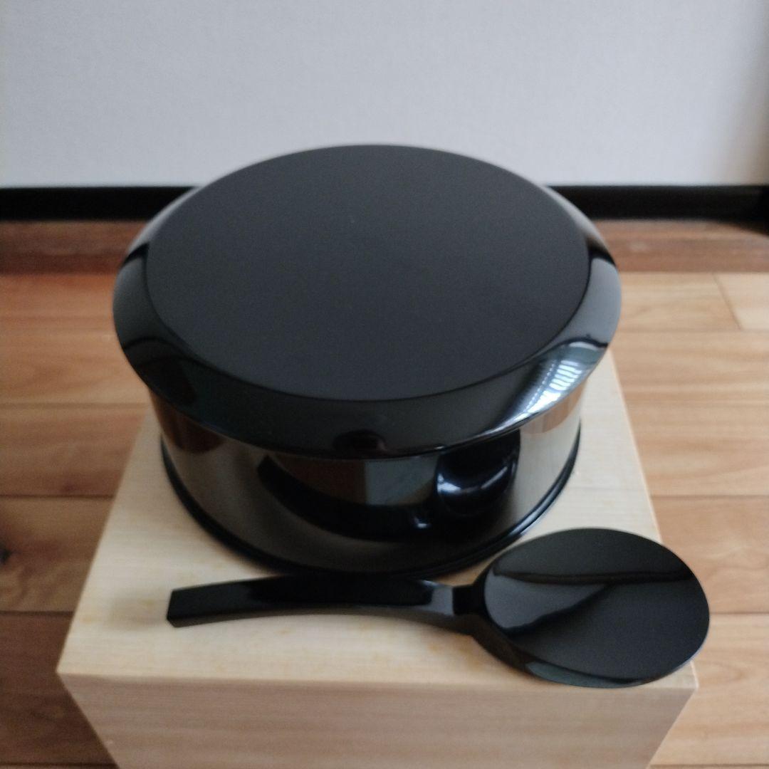 漆器　輪島塗　飯器　杓子　共箱付　販売証明書有り