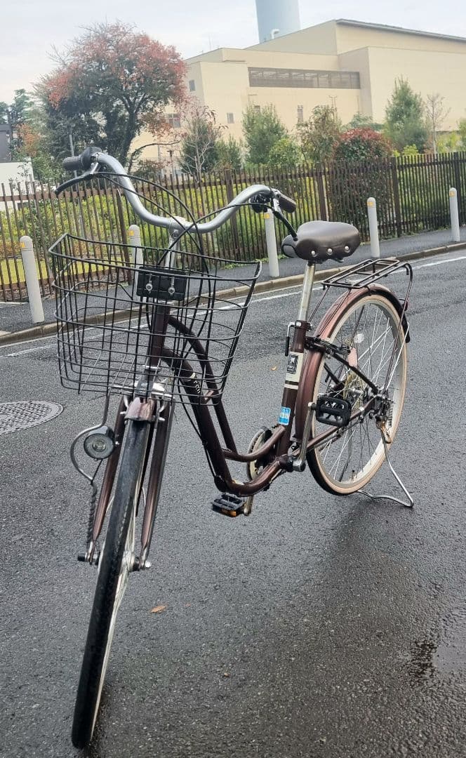 オ-トライト自転車6速シマノカゴ付き