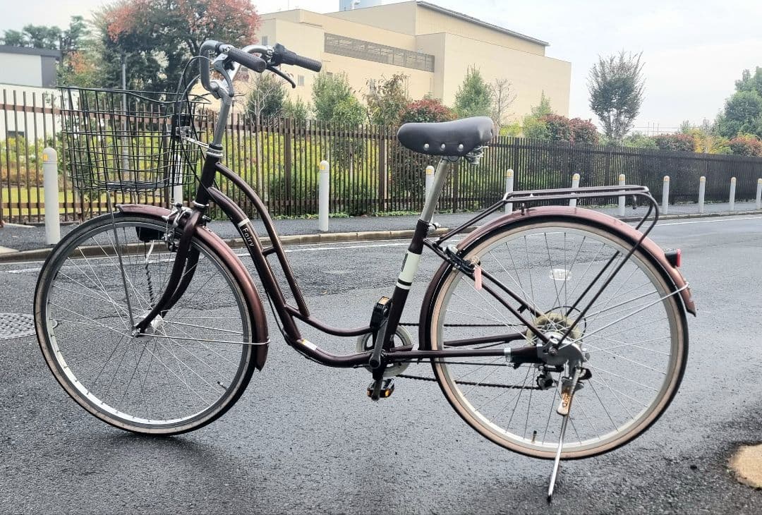 オ-トライト自転車6速シマノカゴ付き