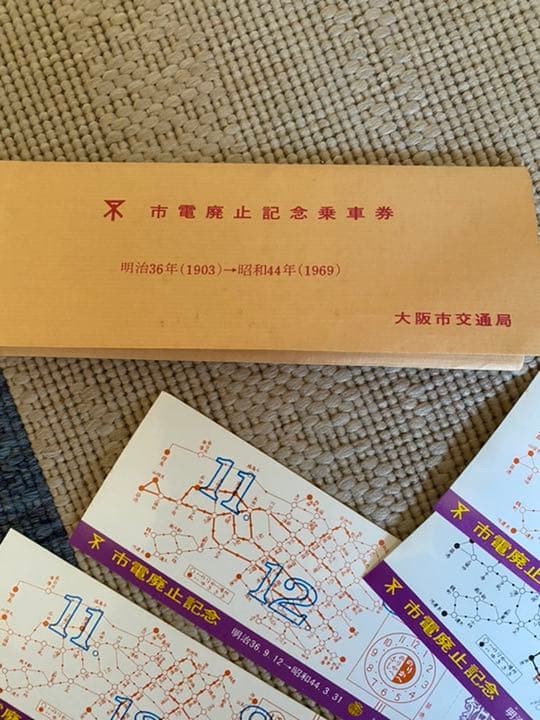 新品　未使用　電車　マニア　電鉄　廃止　大阪　市鉄　レア　コレクション　記念