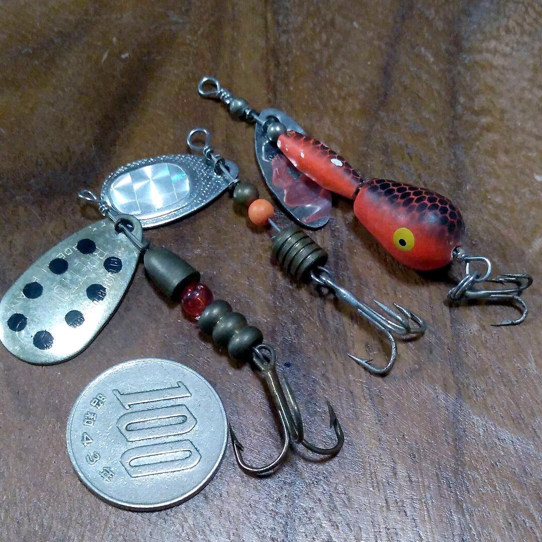 3点セット40年前のルアースピナー昭和ロマン
