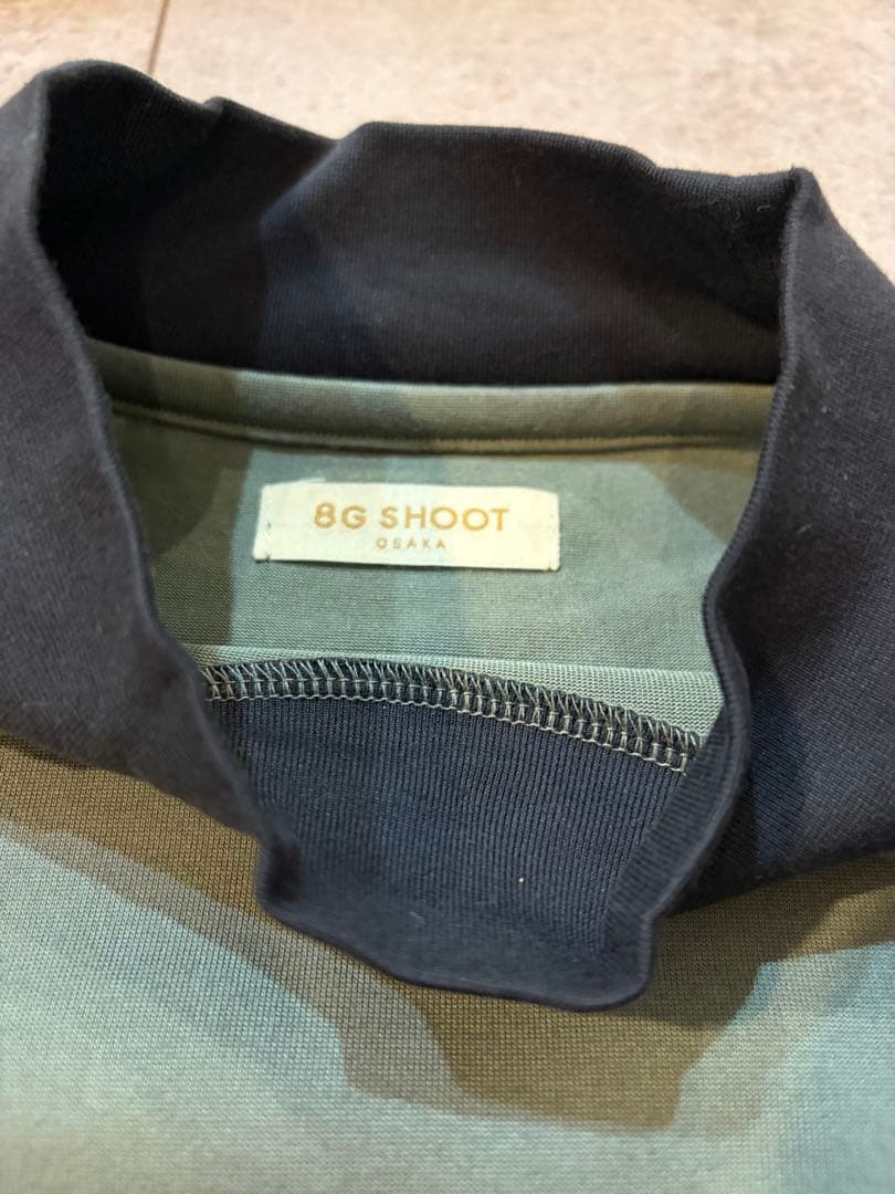 メンズウェア 8G SHOOT BOX LOGO MOCK NECK TEE KHAKI