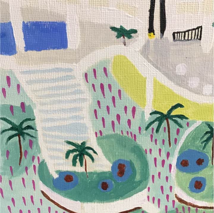 ANAインターコンチネンタル万座 アクリル画 F6号