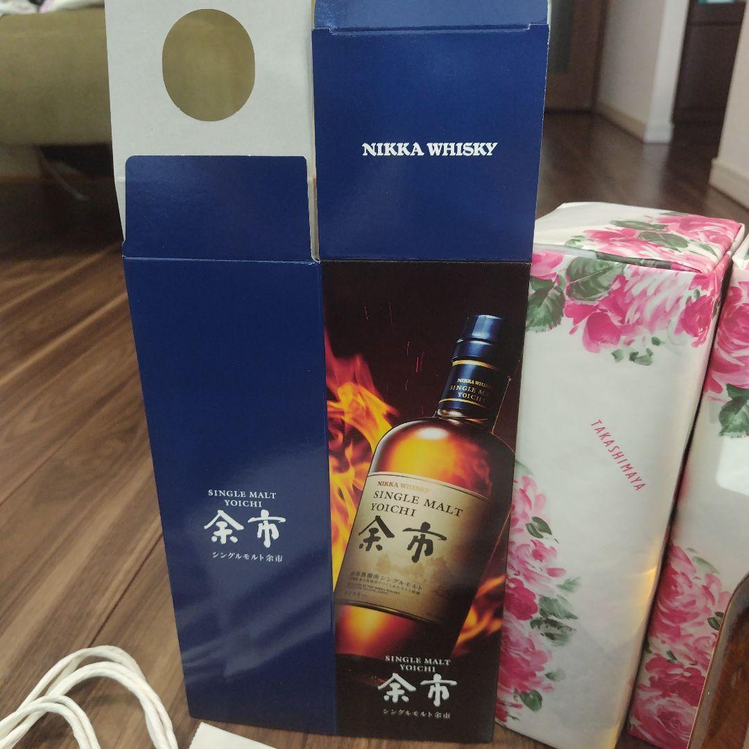 シングルモルト余市 700ml 箱とショッパー付き3本セット