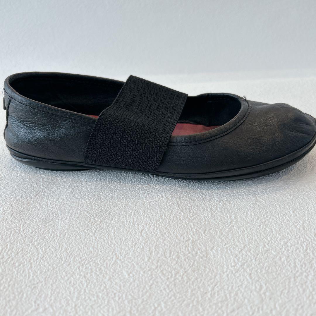 定番✨CAMPER ライトニナ　フラットシューズ　ブラック 36 レザー　黒