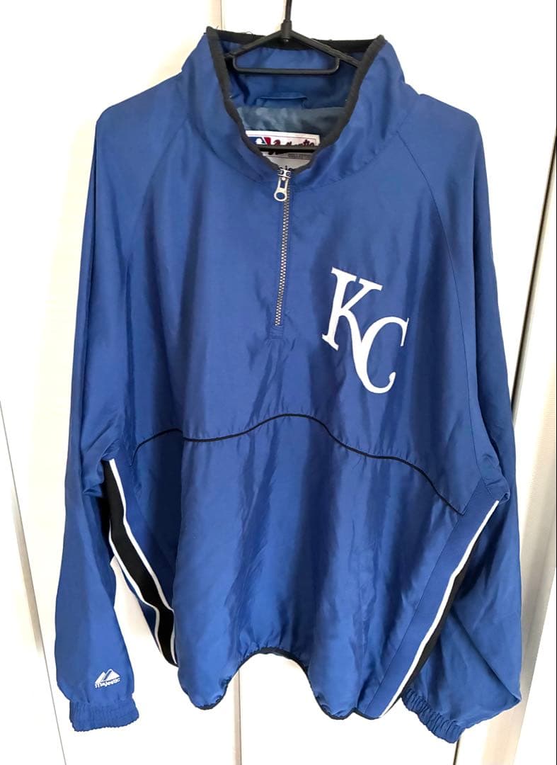 カンザスシティ ロイヤルズ ナイロン ジャケットハーフジップ　希少
