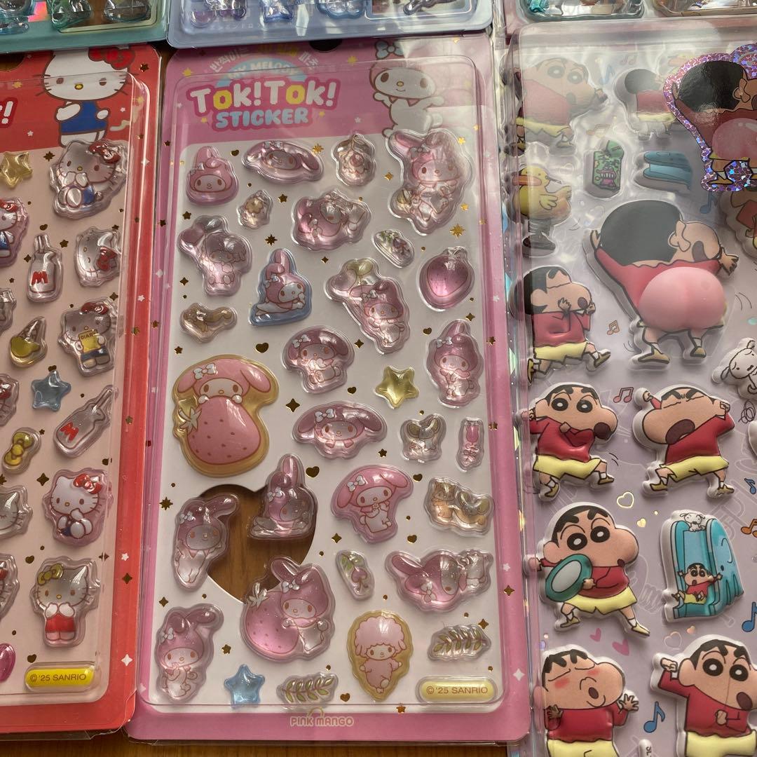 正規品ボンボンドロップシール　海外サンリオぷっくりシール　ウォーターシール