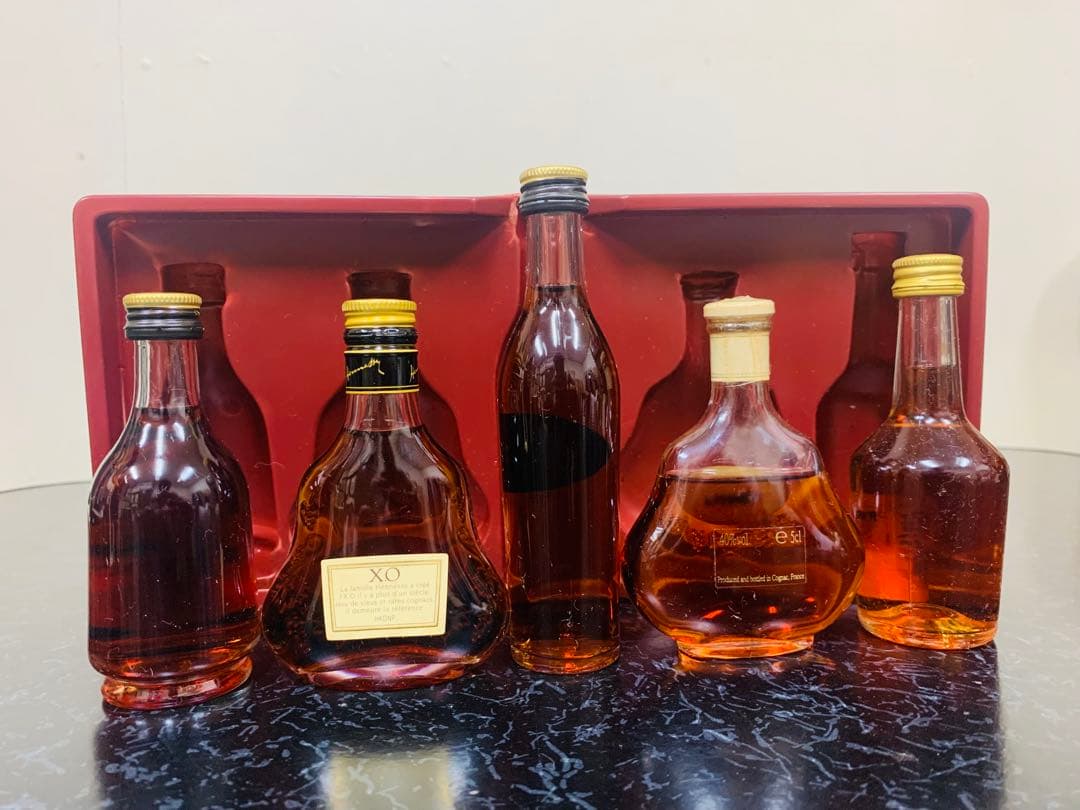 HENNESSY ヘネシーコニャックのミニボトル5本セット - 希少