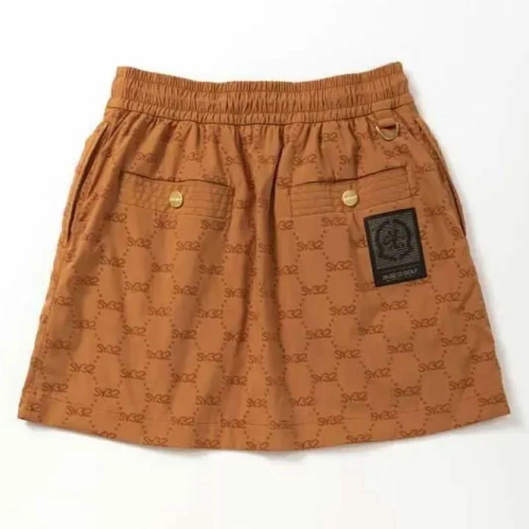 SY32 SYG FLOCKY STRETCH SKIRT グレー　Lサイズ