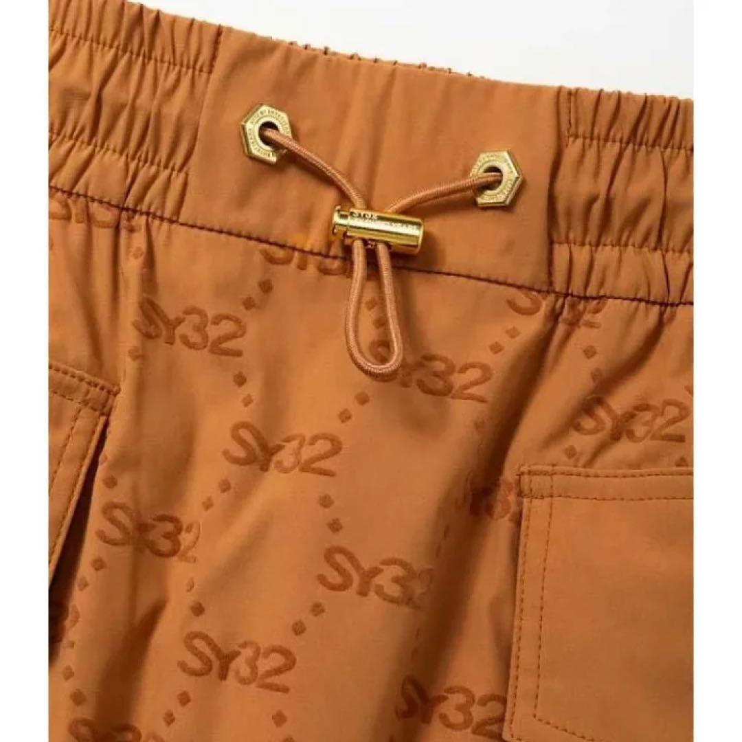 SY32 SYG FLOCKY STRETCH SKIRT グレー　Lサイズ