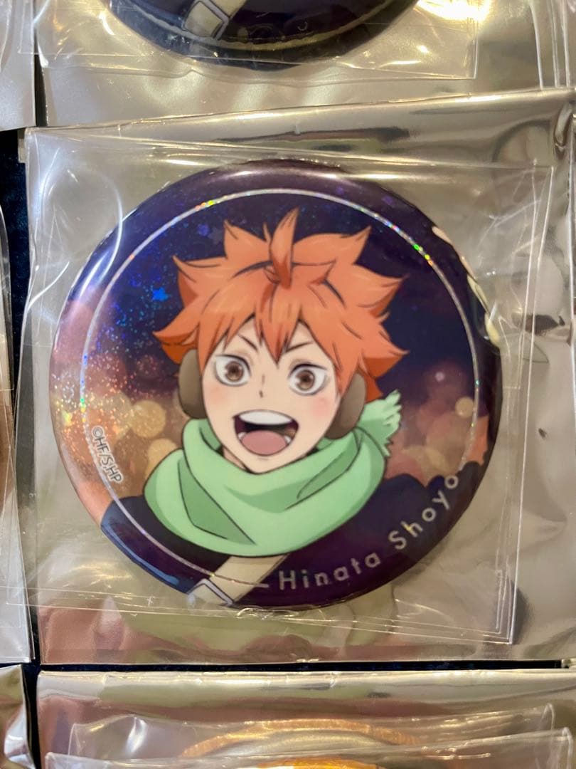 【くくい】ハイキュー!!×よこはまコスモワールド日向翔陽 缶バッジ等16点