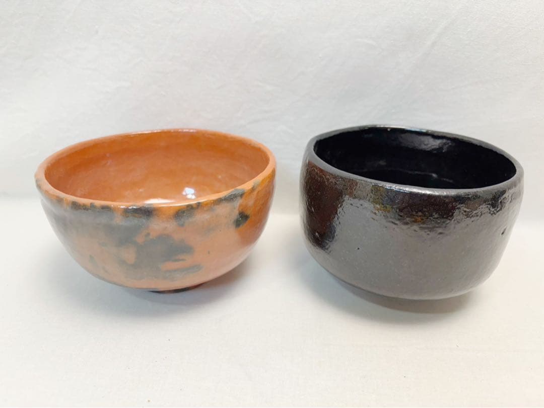 茶道具 佐々木昭楽造 利休七種 茶碗 楽焼 おしゃれ 陶印 共布 共箱