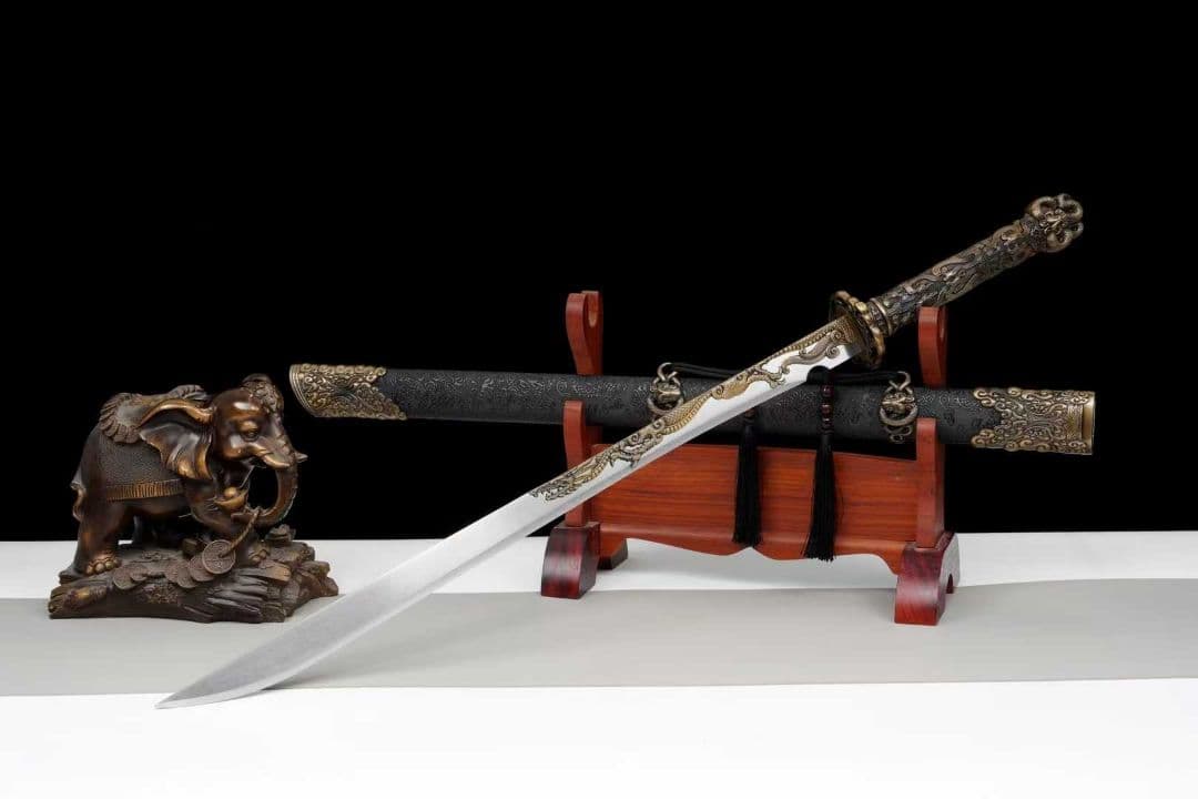 【墨影唐刀】古兵器 武具 刀装具 日本刀　模造刀 居合刀 武士道 鑑賞用 美術刀