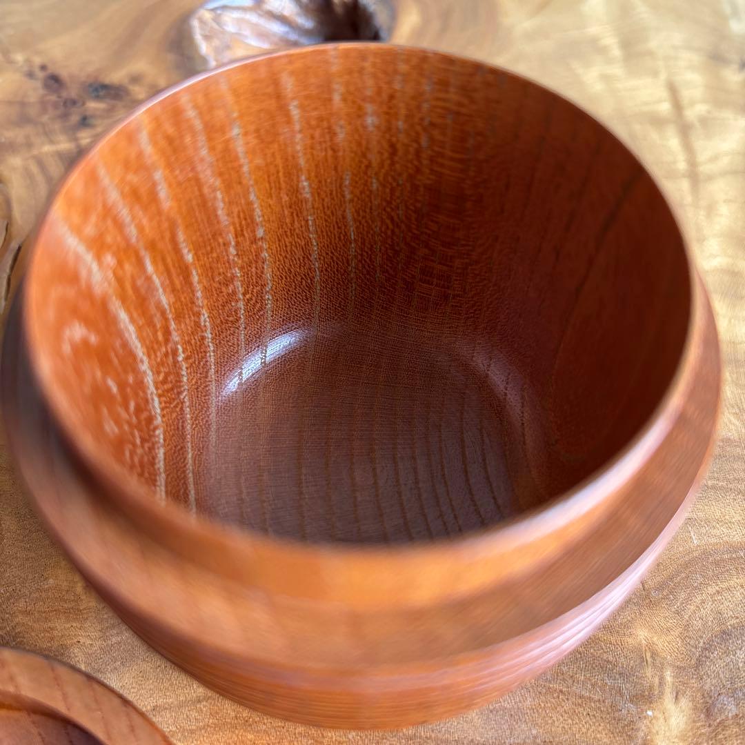 【1層1層動く】浮月挽 千筋棗 田中光月造 年輪百年以上の欅 茶道具 共箱